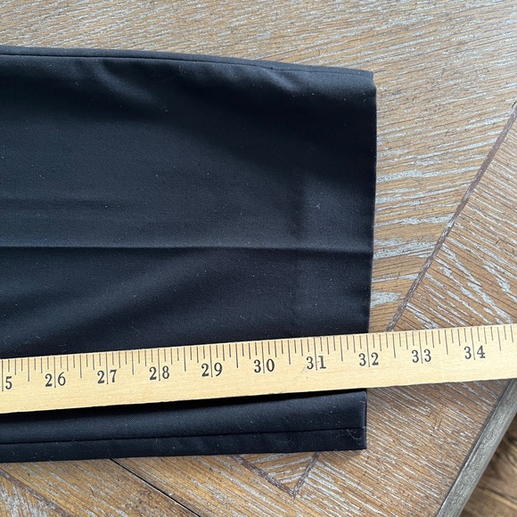 Savane Black Dress Pants Mens 34x32 Flat Front Classic Fit Slacks - Picture 5 of 9